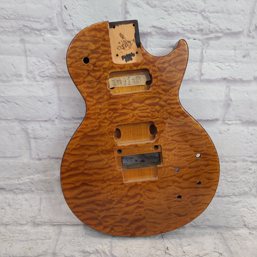 Warmoth Les Paul QMT Quilted Maple Top/ Black Sides&Back