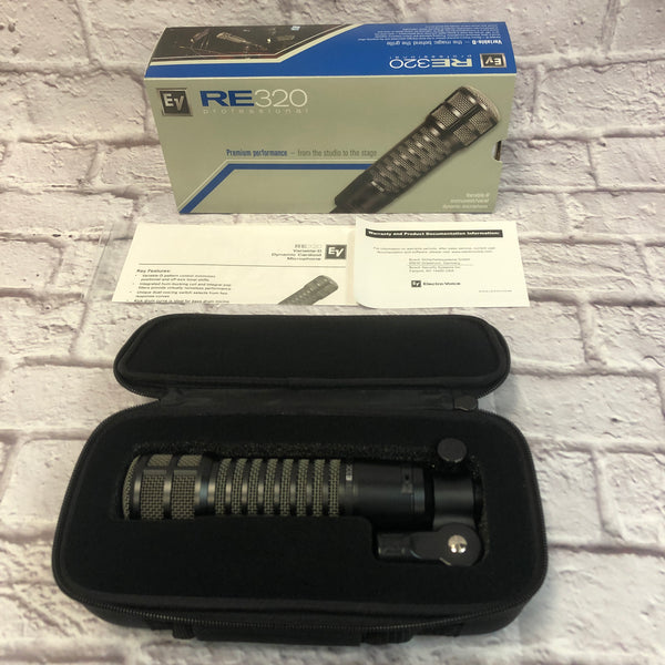 Electro-Voice RE320 Cardioid Dynamic Microphone - Evolution Music