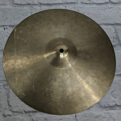 Vintage Zildjian 14 Ghost Logo HI Hat Cymbal Pair