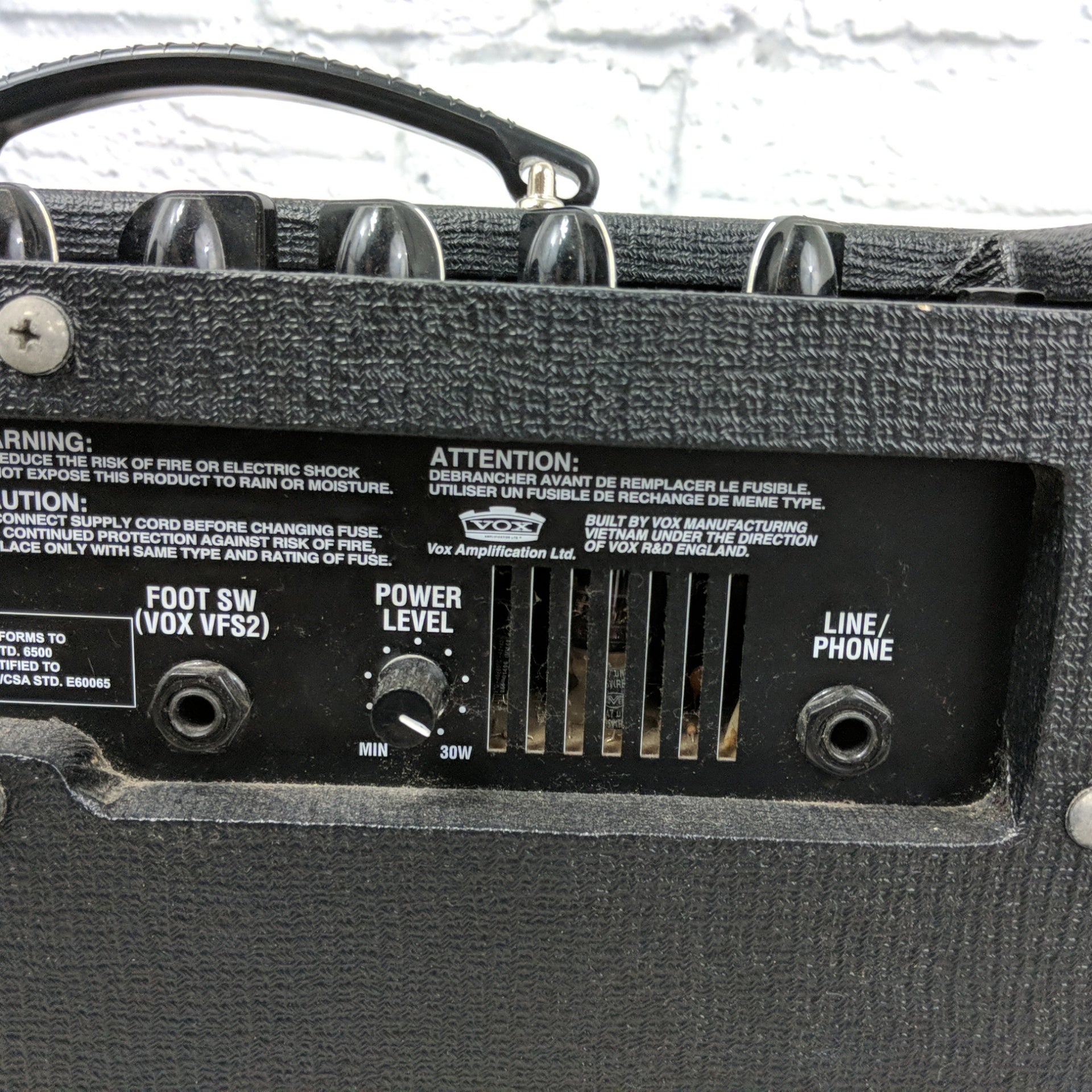 Vox Valvetronix AD30VT 30-Watt 1x10 Guitar Combo Amp