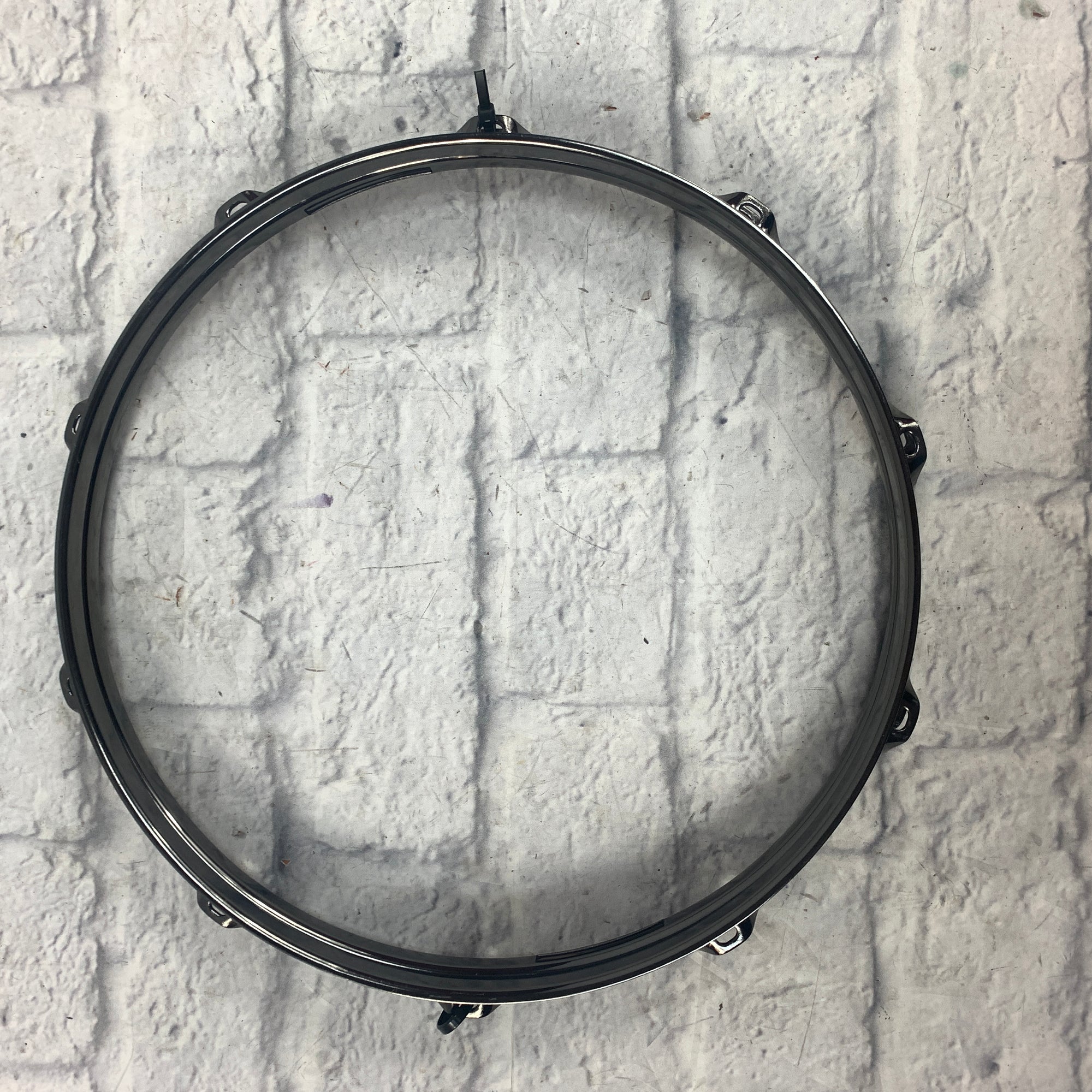 Noble and Cooley 14 Black Chrome 10 Lug Drum Hoops Pair