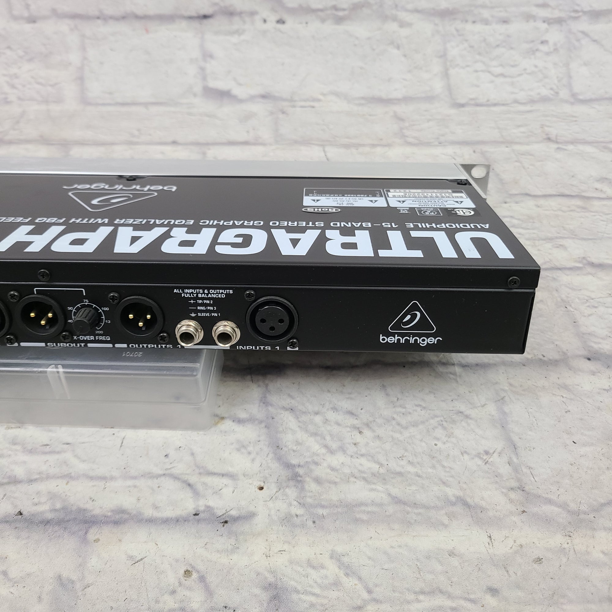 セックヌBEHRINGER ULTRAGRAPH PRO Behringer ULTRAGRAPH PRO FBQ3102HD 2-Channel 31-Band Graphic