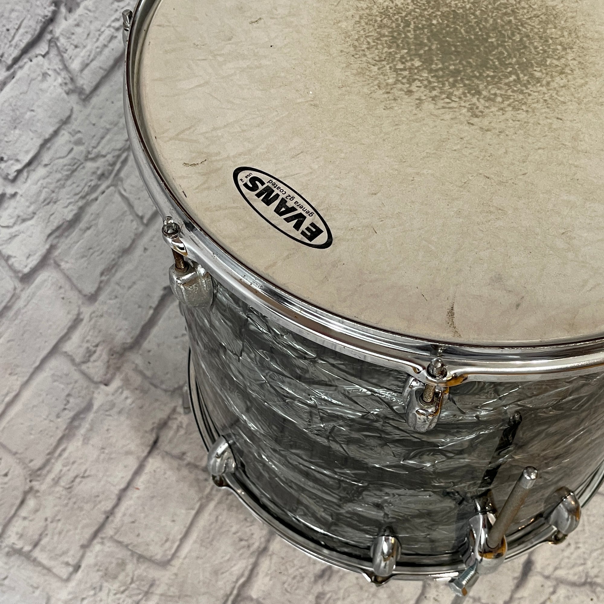 Vintage Slingerland 16 x 16 Black Diamond Floor Tom