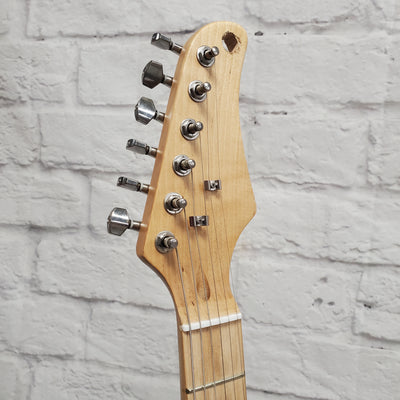 Unknown Strat Style Electric Guitar Trans Green