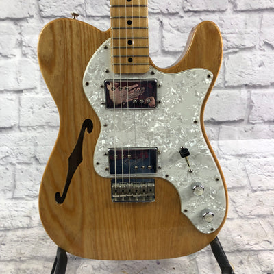 Fender 2019 Vintera 70s Thinline Telecaster Natural Finish Electric Guitar