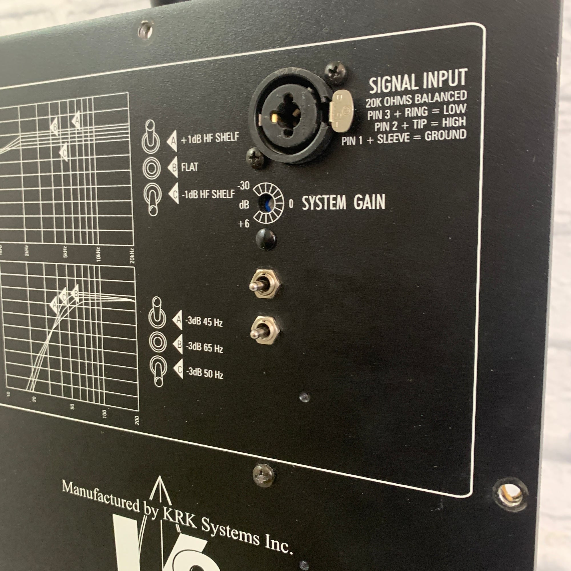 KRK Systems V8 Back Plate/ Amp Circuit ONLY AS IS