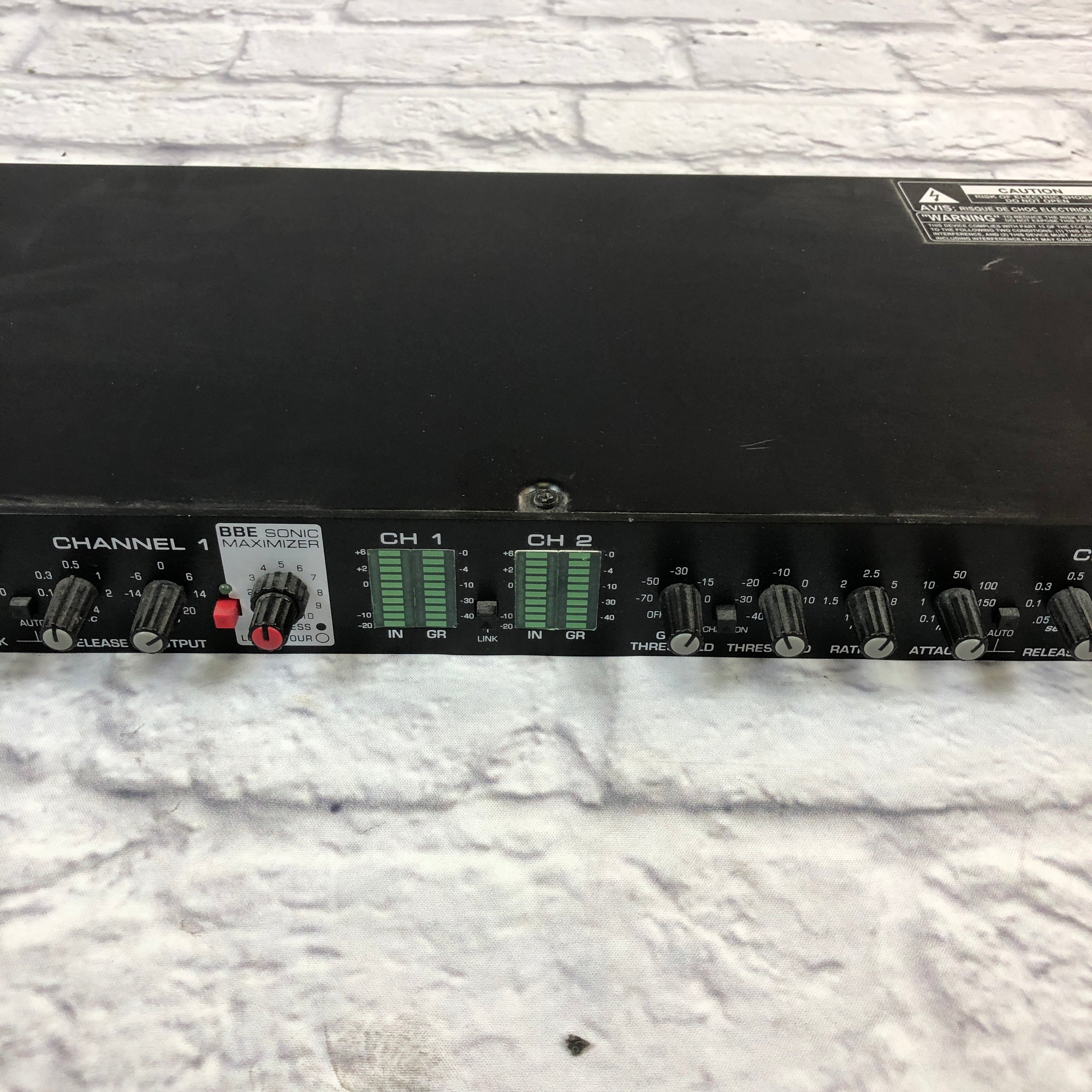 BBE Maxcom Dual Channel Compressor Limiter Gate - Evolution