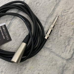 Livewire 1/4" TRS M to XLR M Cable Interconnect