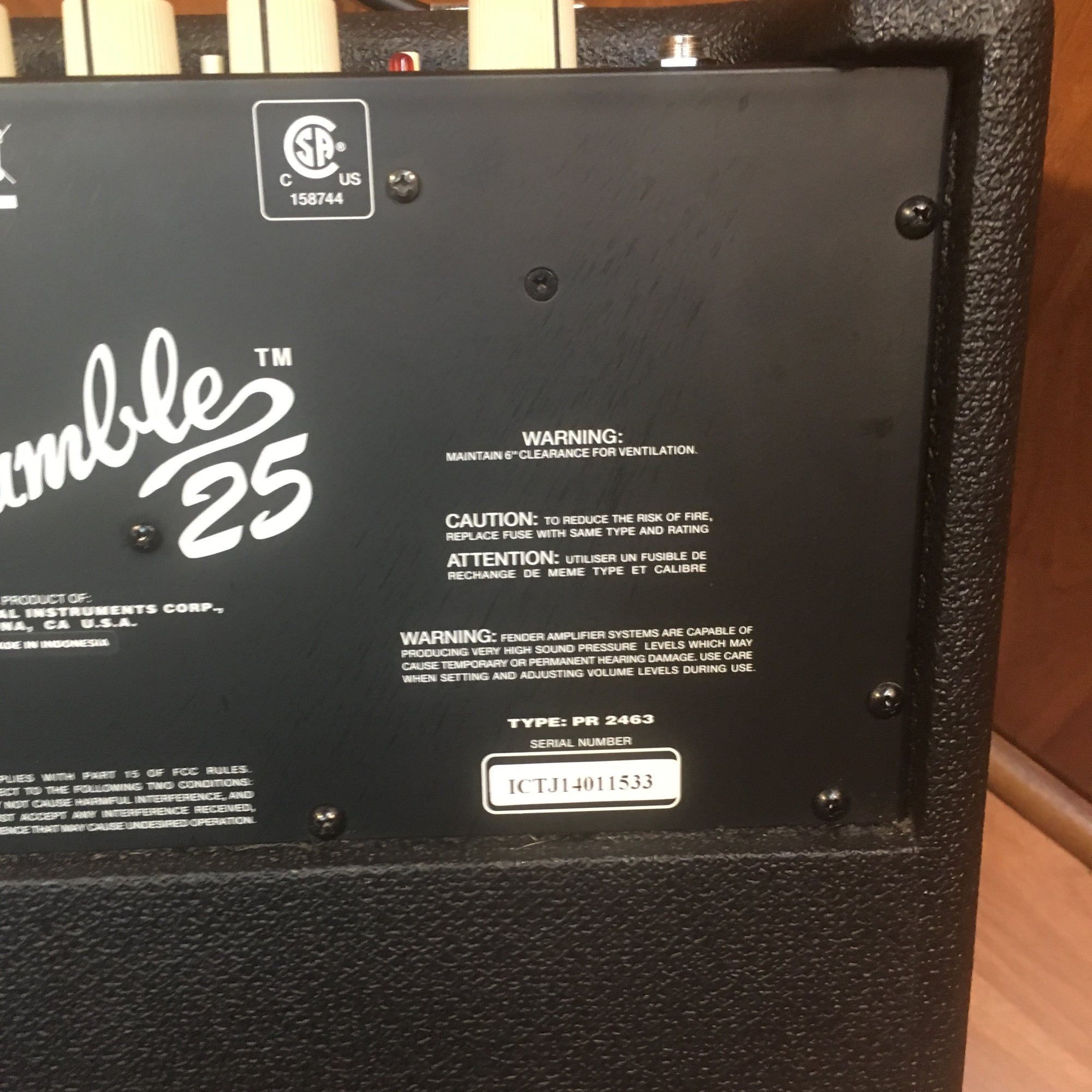Fender Rumble 25w Bass Combo