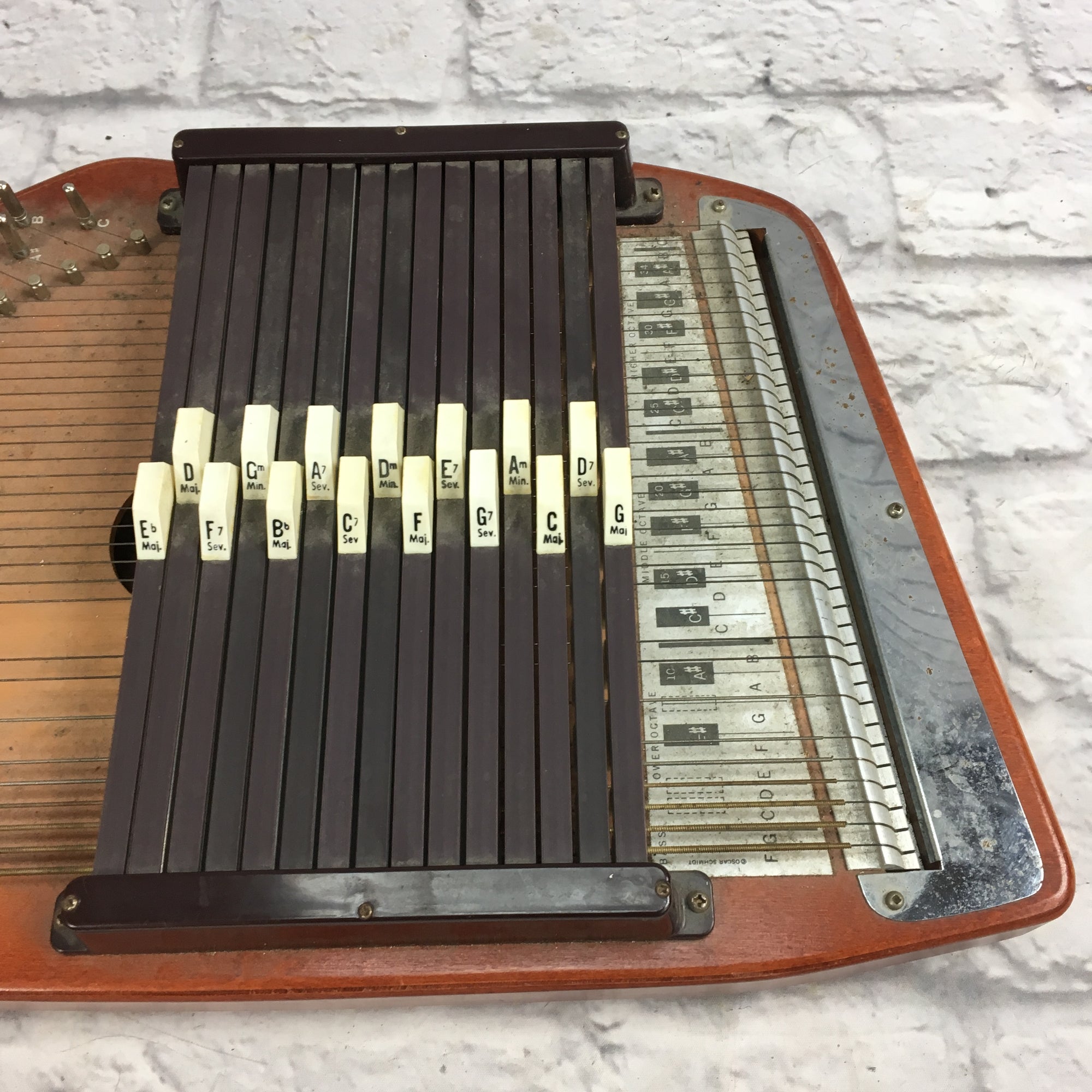 Vintage Oscar Schmidt Auto Harp As-Is