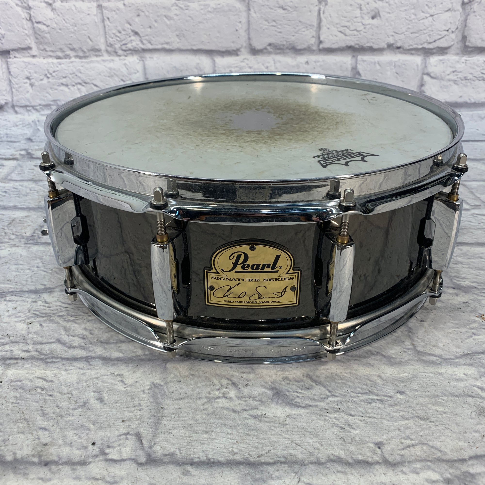 Pearl 14x5 Chad Smith Signature Series Black Nickel Plated Steel Shell