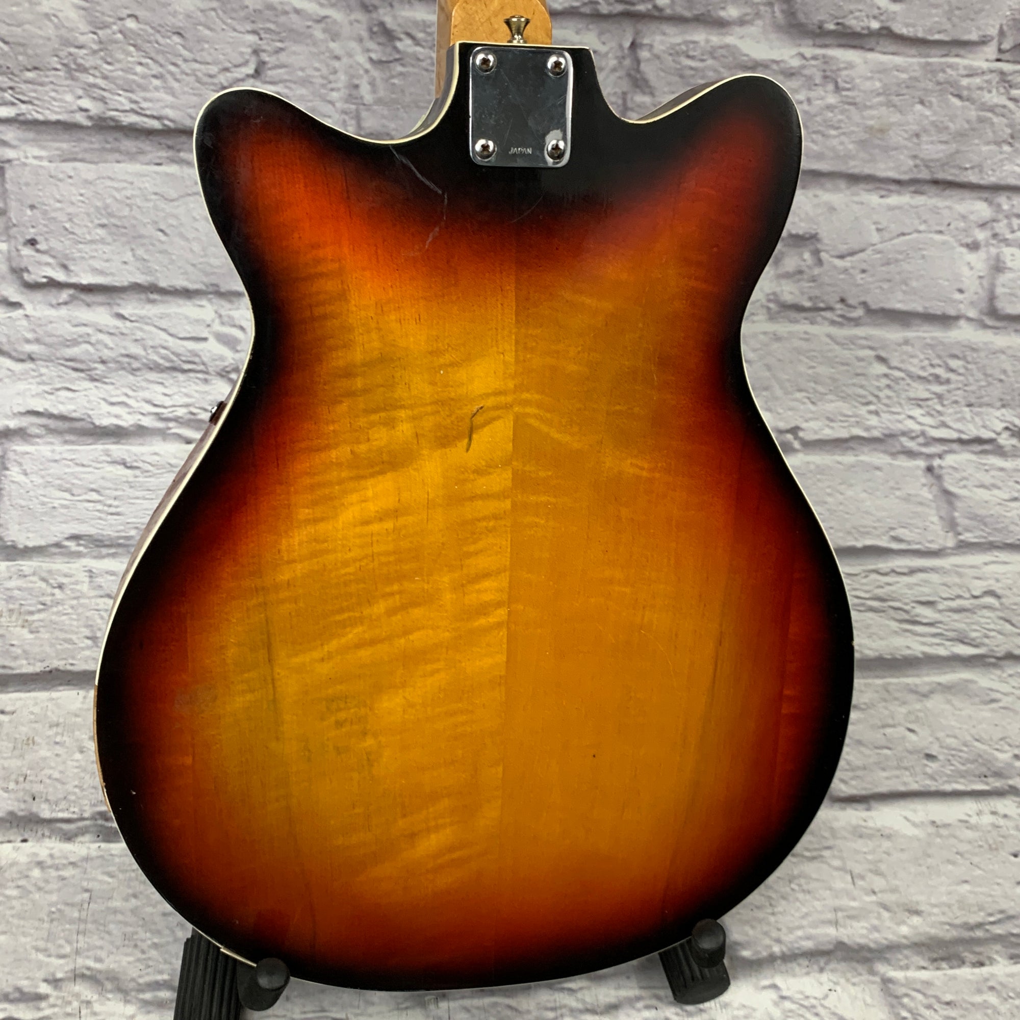 Vintage 1960s Japan Hollow Body Electric Guitar Sunburst | Project Guitar