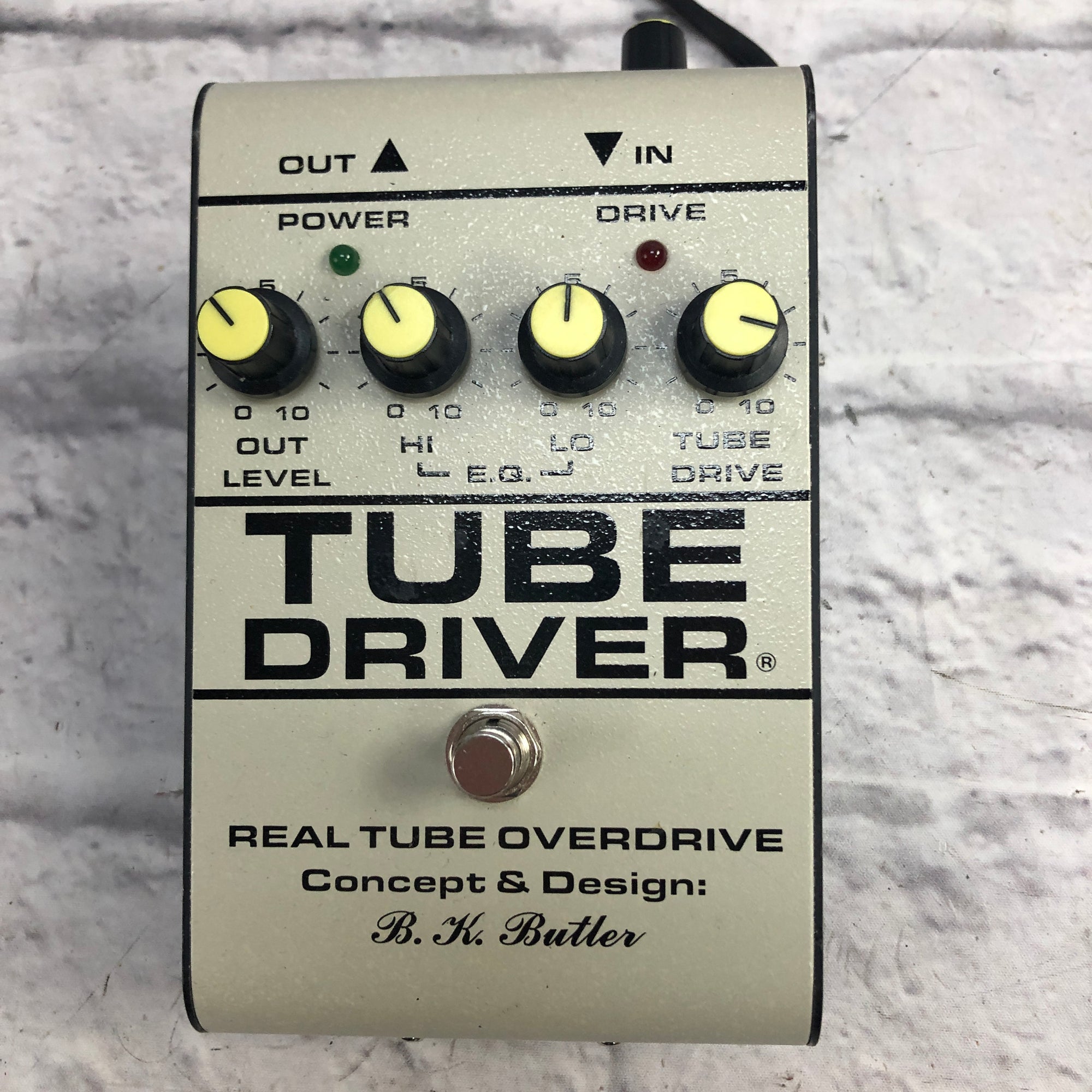BK Butler Tube Driver with Bias Control Overdrive pedal