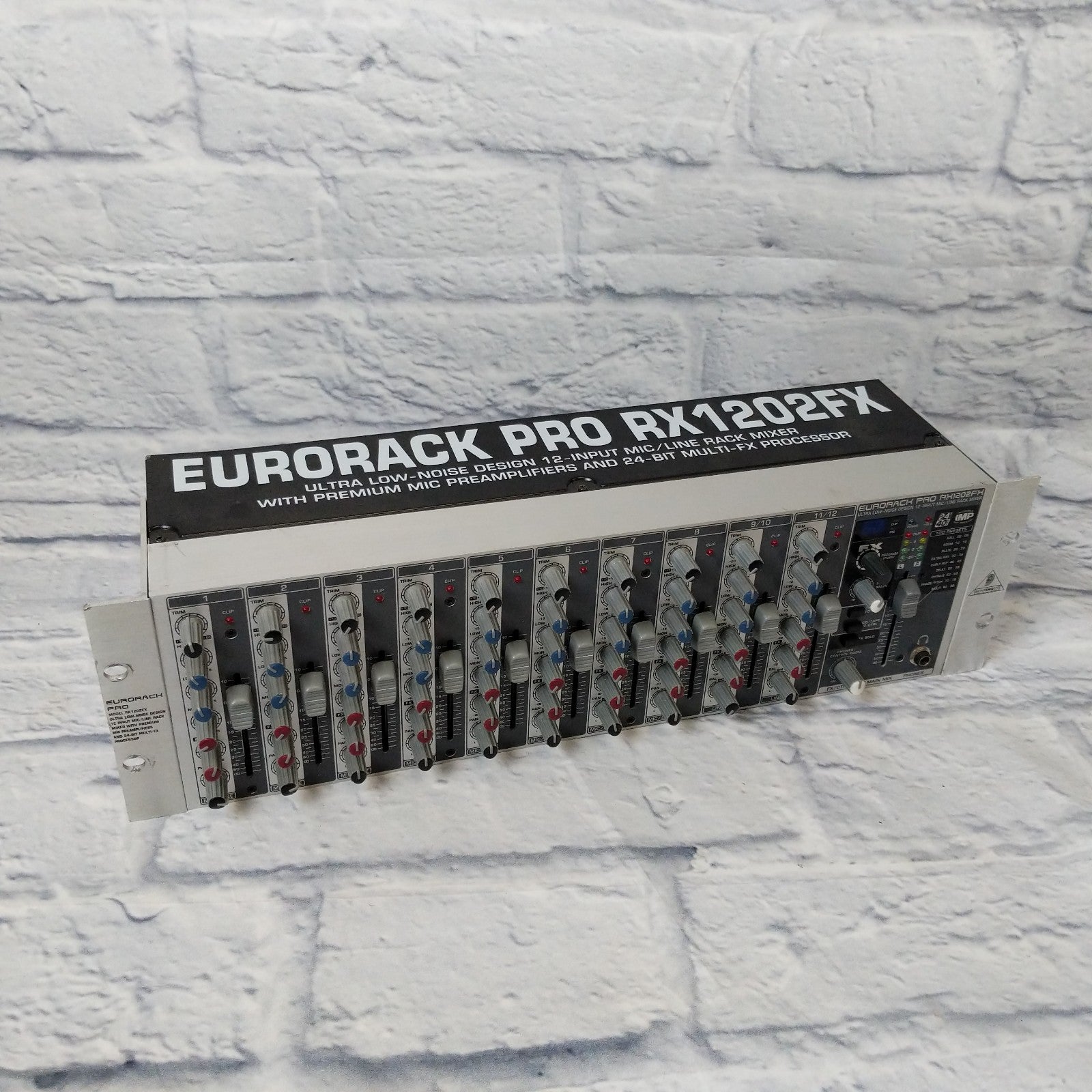 Behringer Eurorack Pro RX1202FX Mixer Evolution Music
