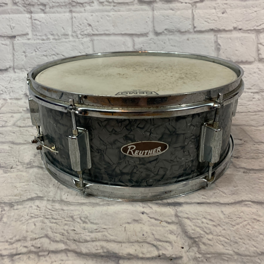 Reuther 1980's 14 x 5 Snare gray Pearl As-Is