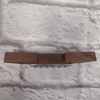 Unknown Archtop Guitar Bridge with Nylon Roller Saddles