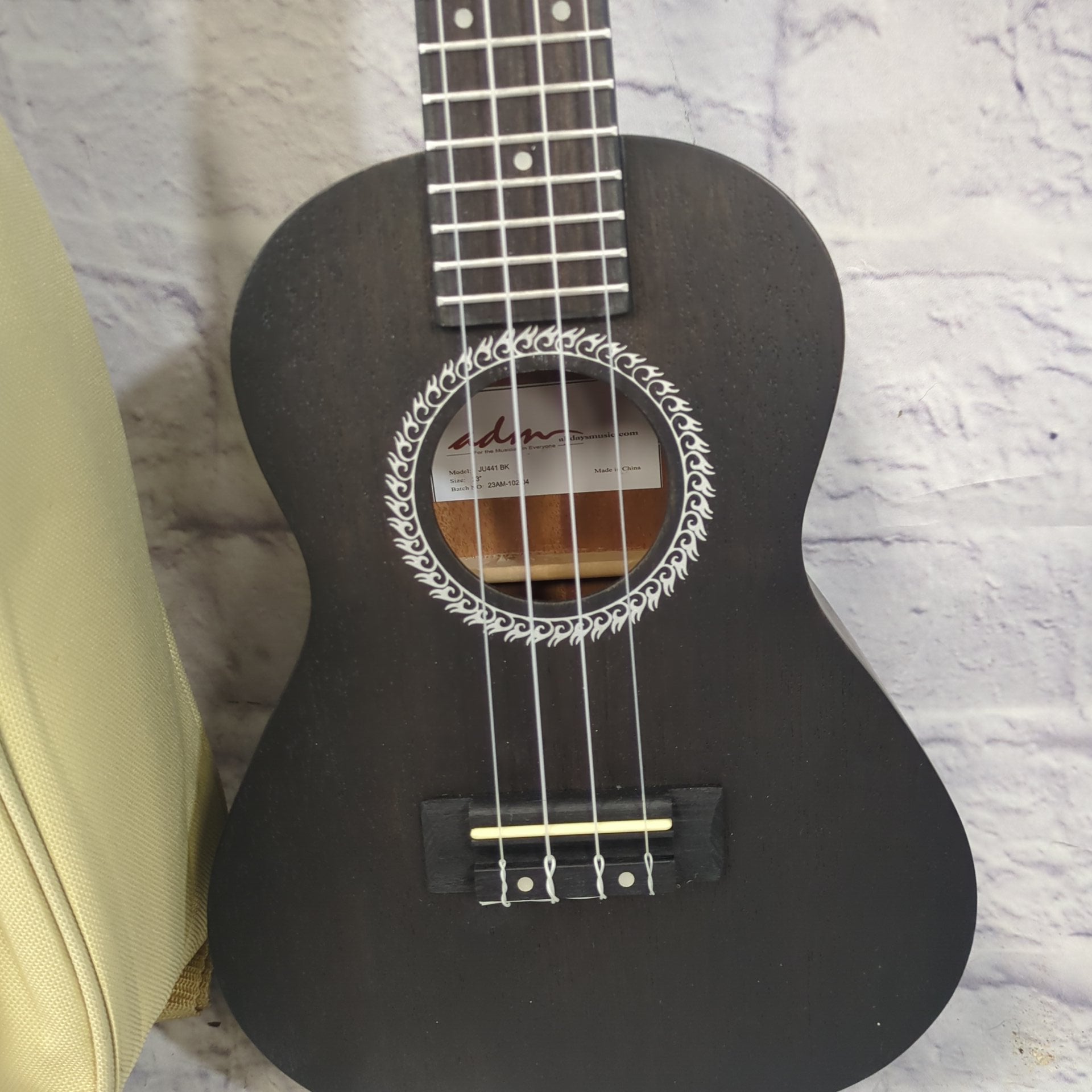All Day Music ADM JU441BK 23in Ukulele with Bag