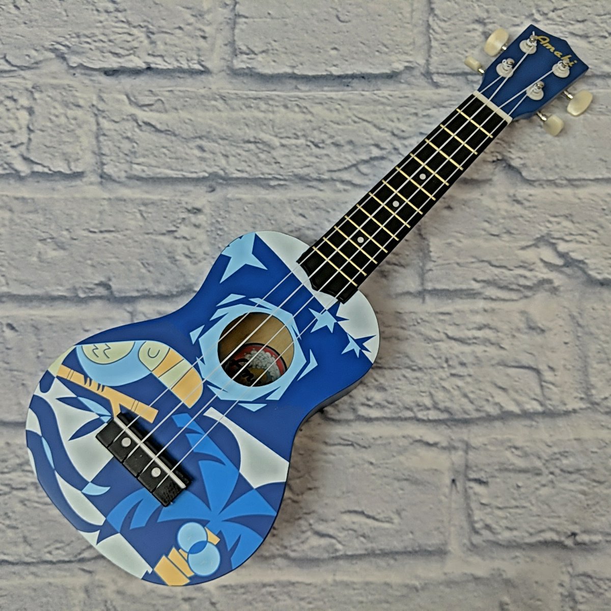 Amahi DDUK2 Blue Bird Soprano Ukulele