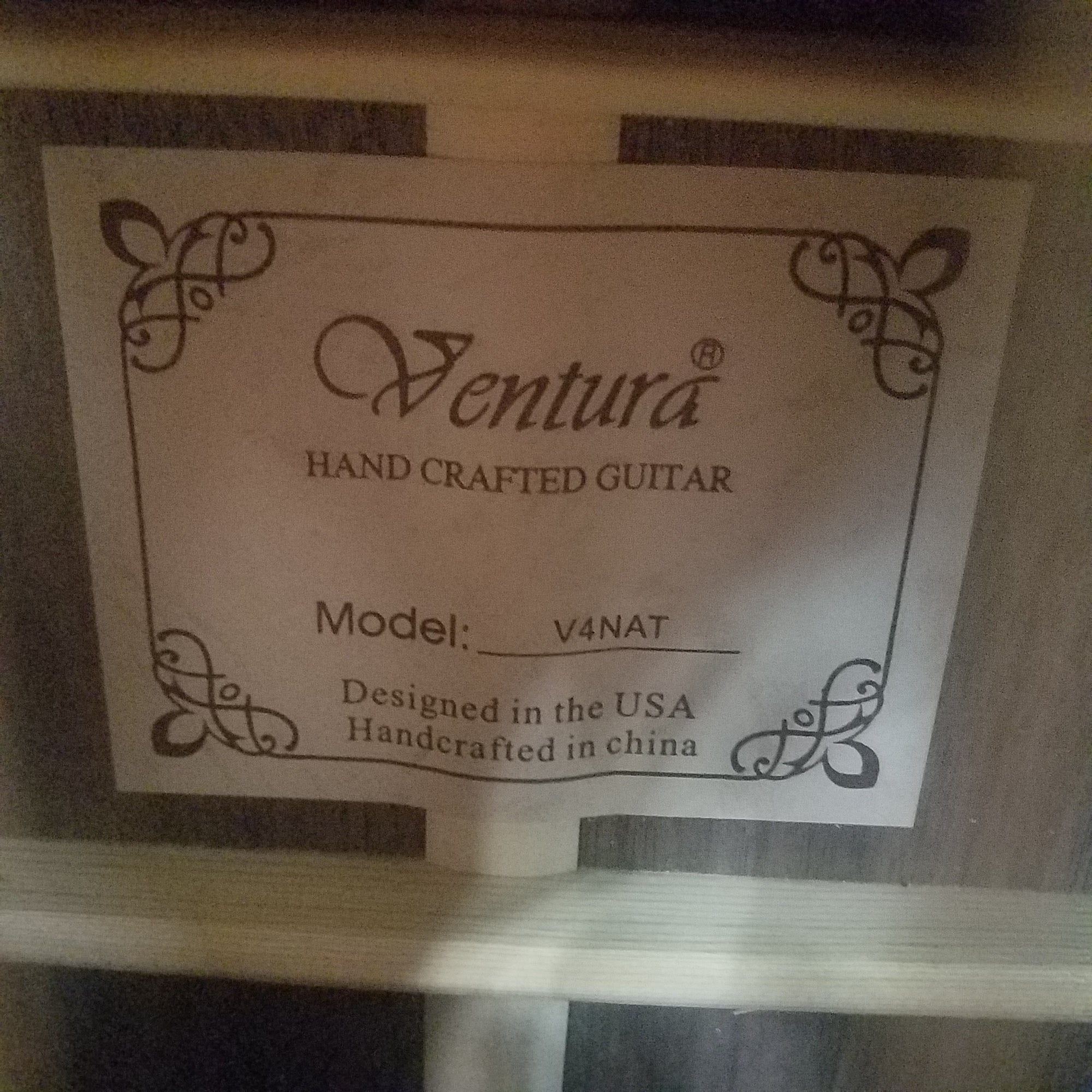 Ventura V4NAT Dreadnought Acoustic Guitar