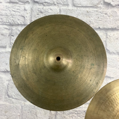 Vintage Zildjian Avedis 14 Hi Hat Cymbal Pair