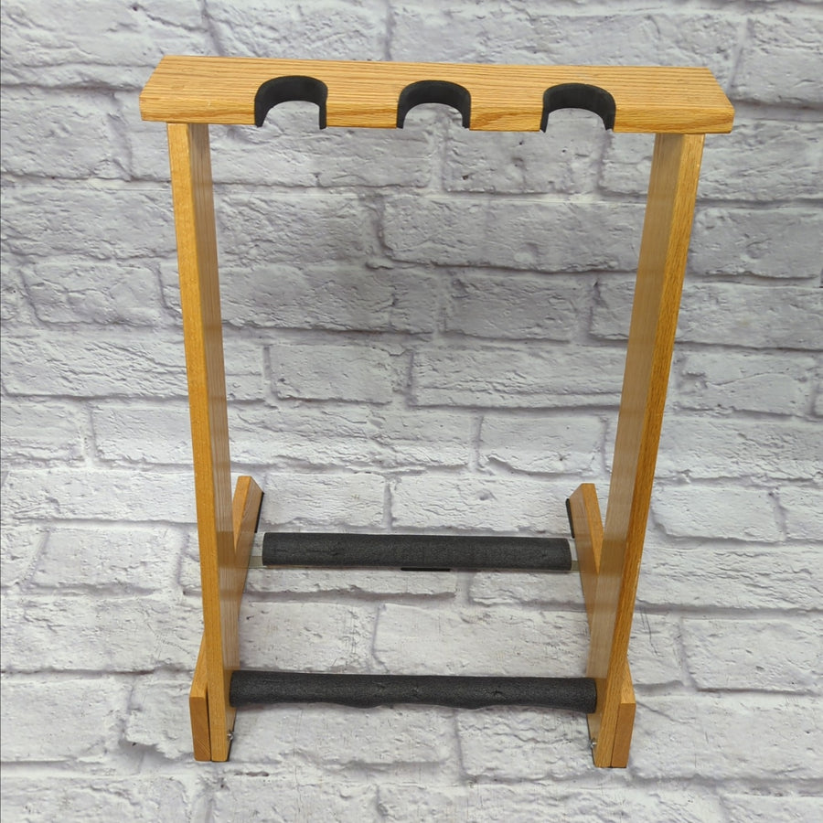 Wooden 3 Three Space Guitar Stand