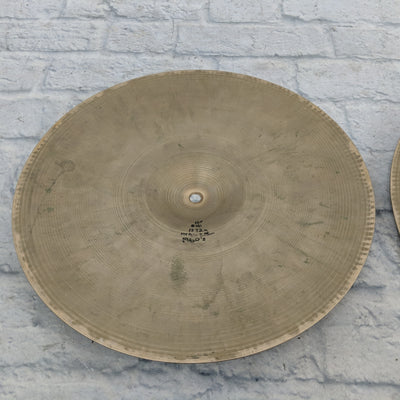 Zildjian Avedis Vintage 1960's 15" Hi Hats (Damaged)