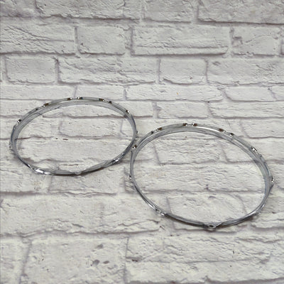 Vintage 1970s Ludwig Supraphonic 14” 10 Hole COS (Chrome over Steel) Top & Bottom Snare Drum 1.6mm Hoops / Rims