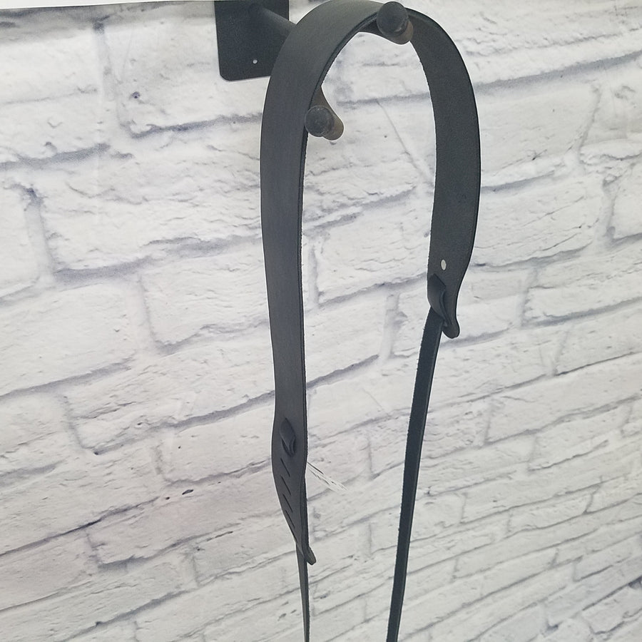 D"Addario Banjo Strap - Tie Style Black Leather