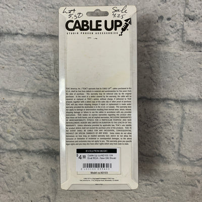 Cable Up cu/AD103 10ft Dual RCA - New Old Stock!