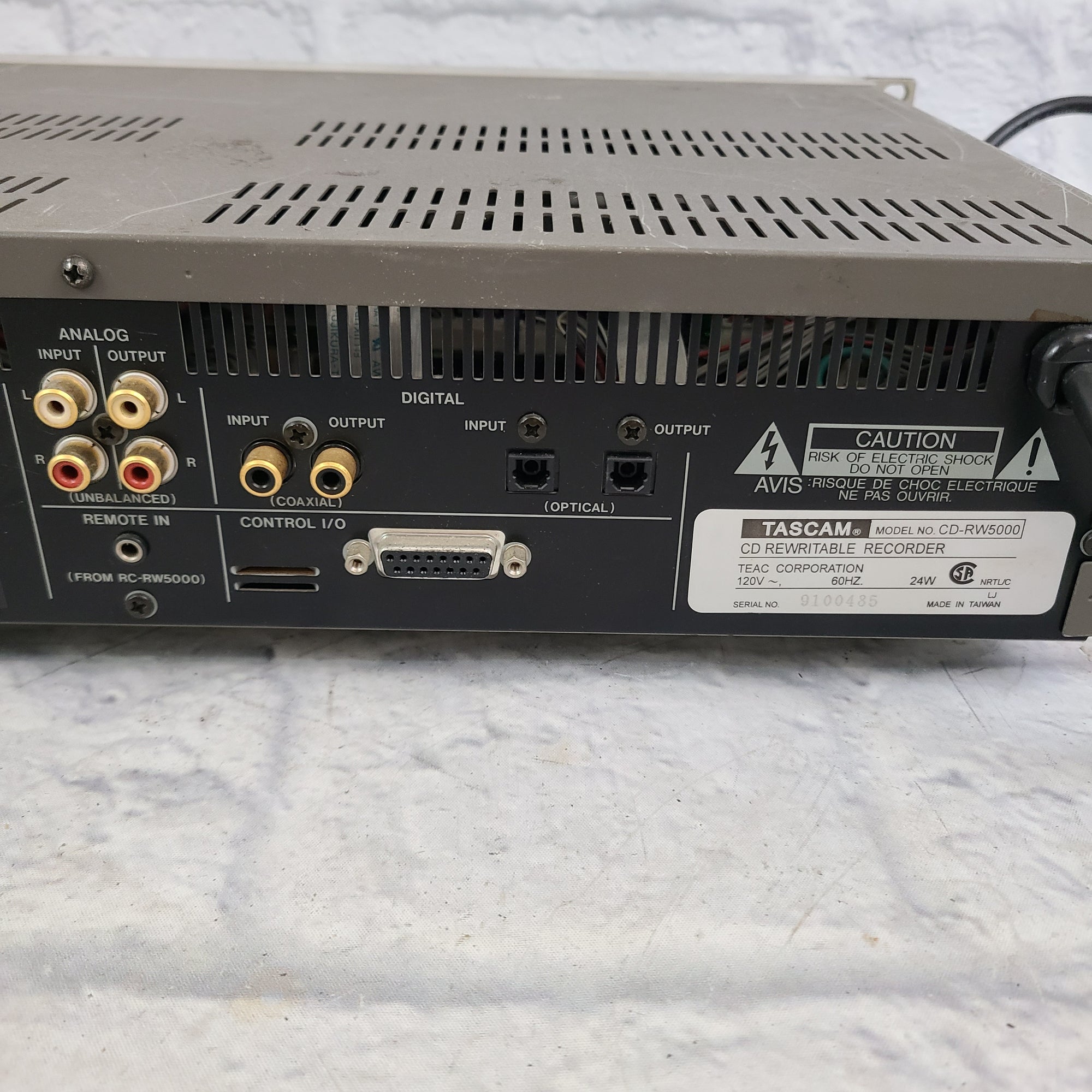 Tascam CD-RW5000 Rackmount Compact Disc Recorder