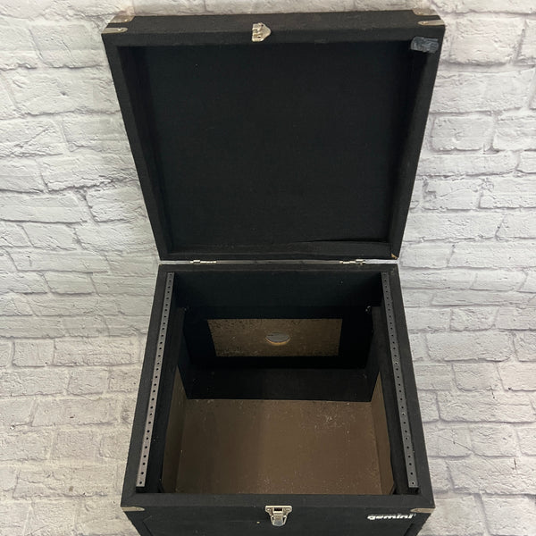Gemini 6U Front 10U Top DJ / Mixer Black Carpeted Rack Case - Evolution ...
