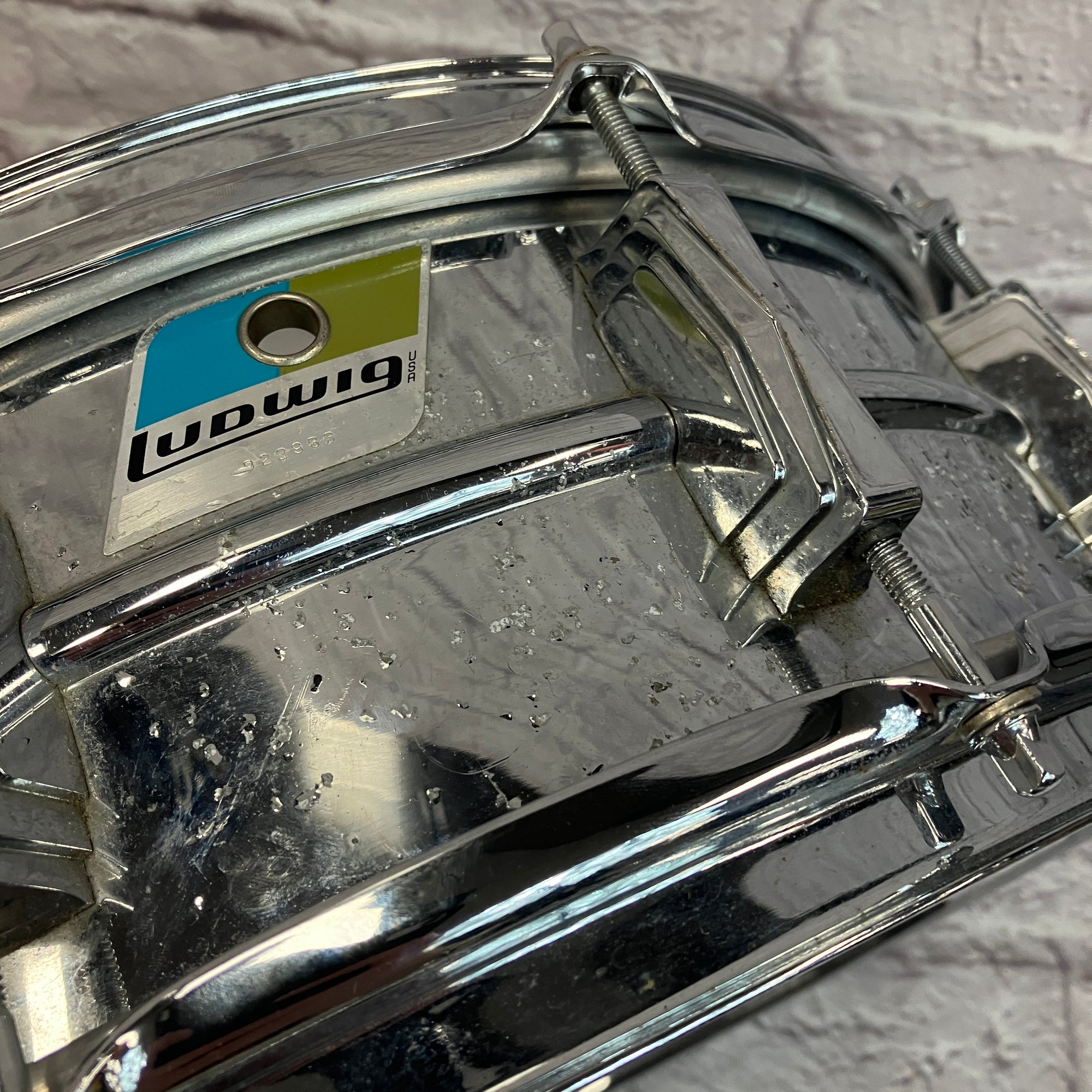 Ludwig Vintage 1971 Supraphonic 14 x 5 Snare Drum Pitted