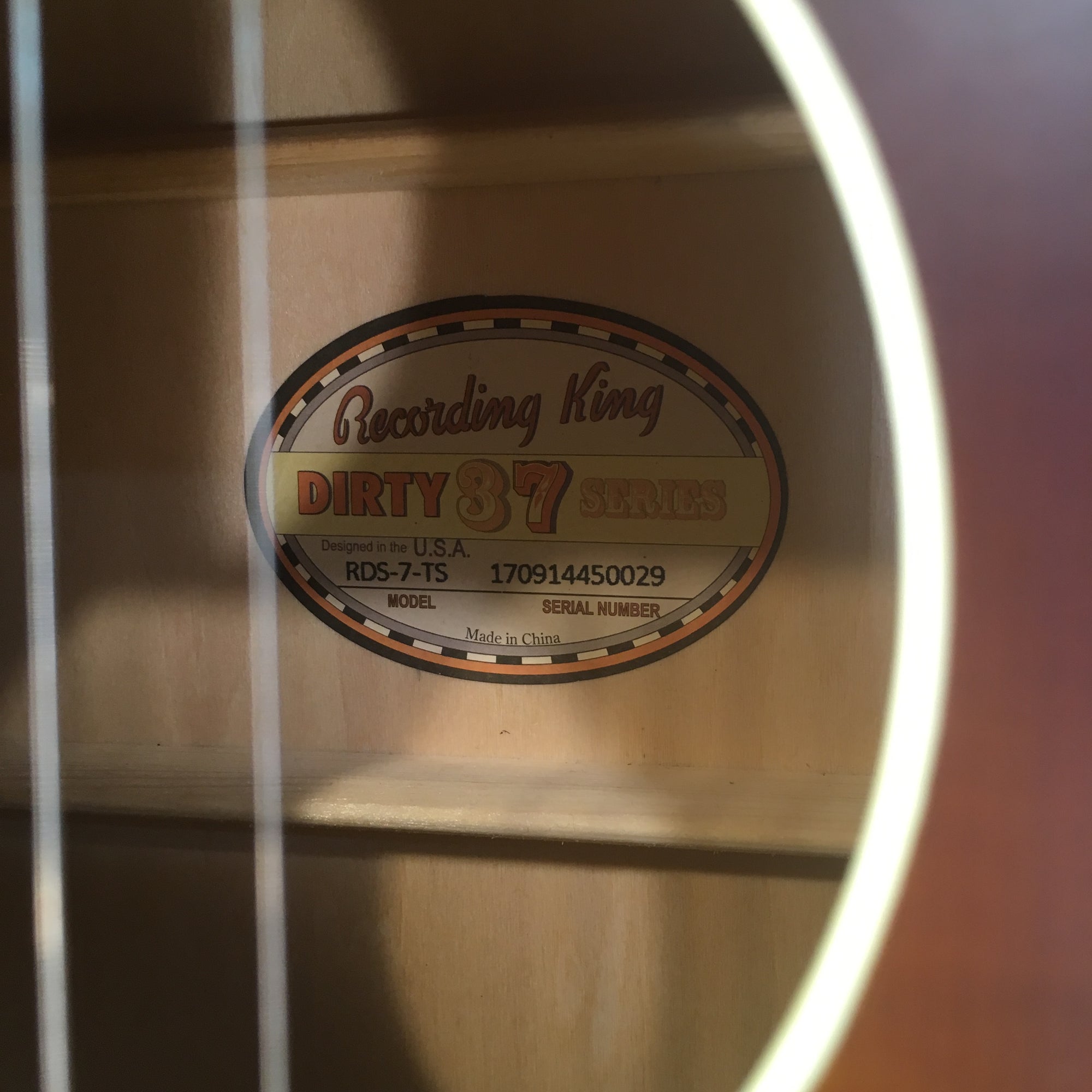 Recording King RDS 7 TS Acoustic Guitar