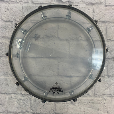 Spaun Drum Co. Clear Acrylic 14 x 6 Snare Drum