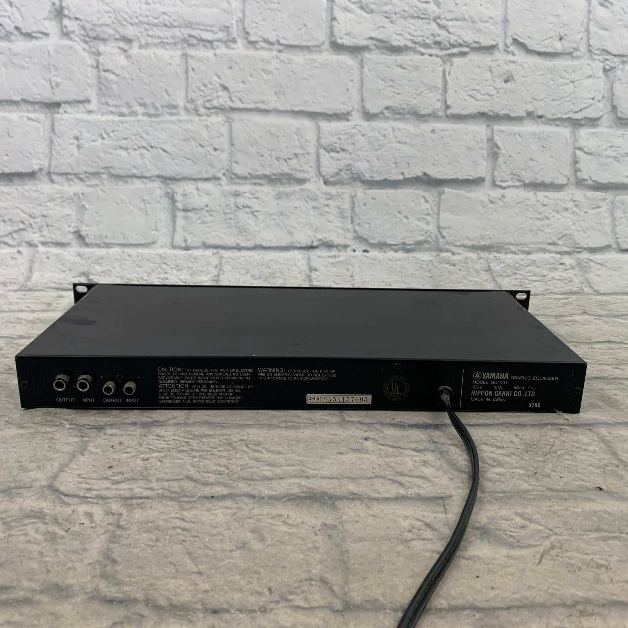 Yamaha GQ1031 Rackmount Graphic EQ