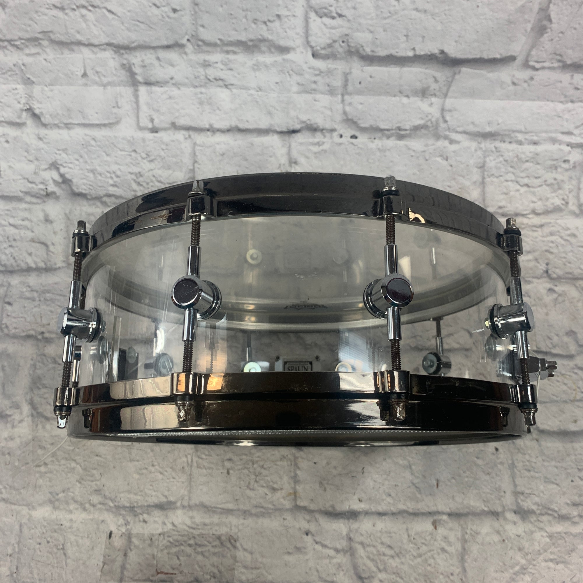 Spaun Drum Co. Clear Acrylic 14 x 6 Snare Drum