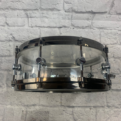 Spaun Drum Co. Clear Acrylic 14 x 6 Snare Drum