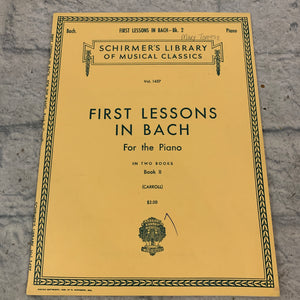 First Lessons in Bach for the Piano Book 2