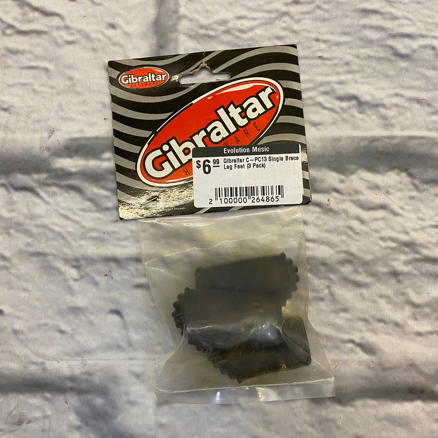 Gibraltar C-PC13 Single Brace Leg Feet (3 Pack)