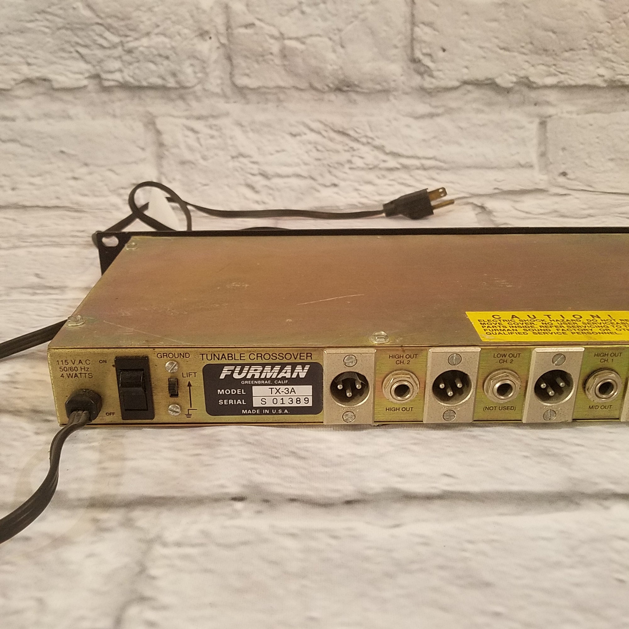 Furman TX-3A Tuneable Crossover - Evolution Music