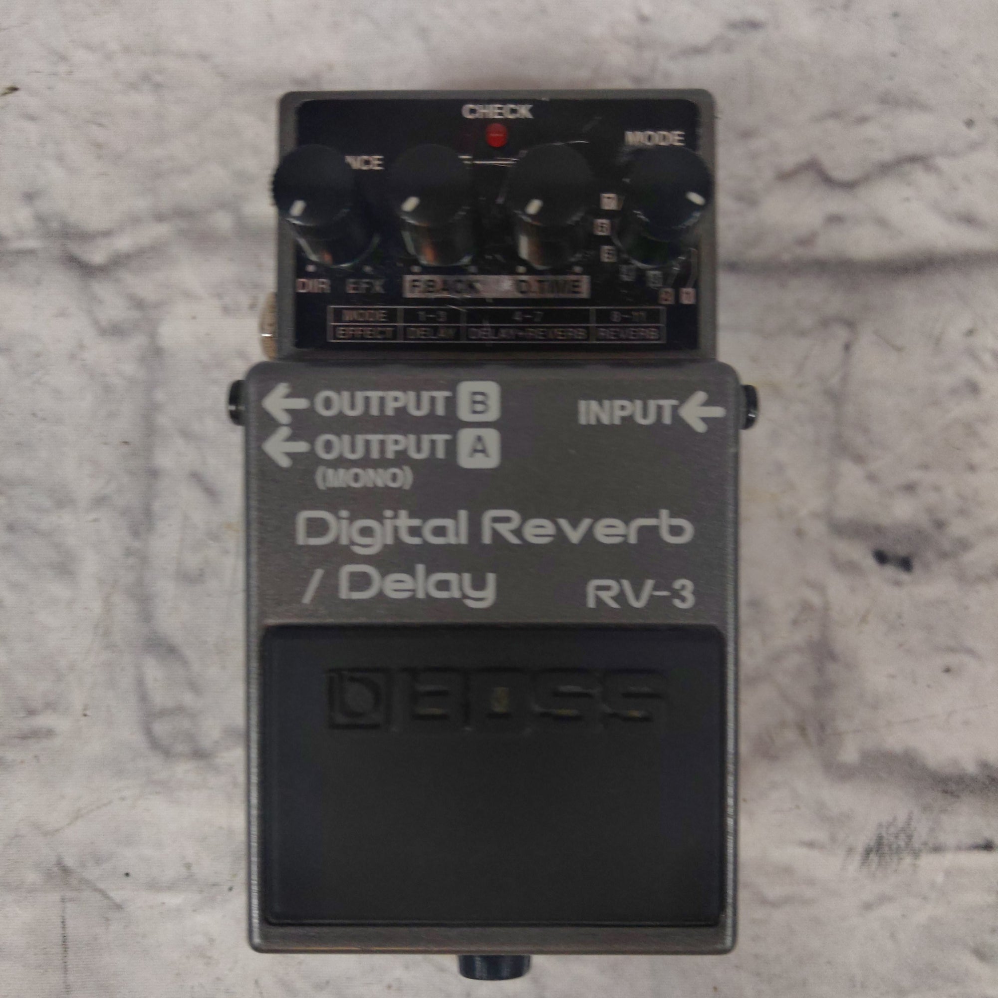 BOSS RV-3 Digital Reverb Delay Guitar Effect Pedal used