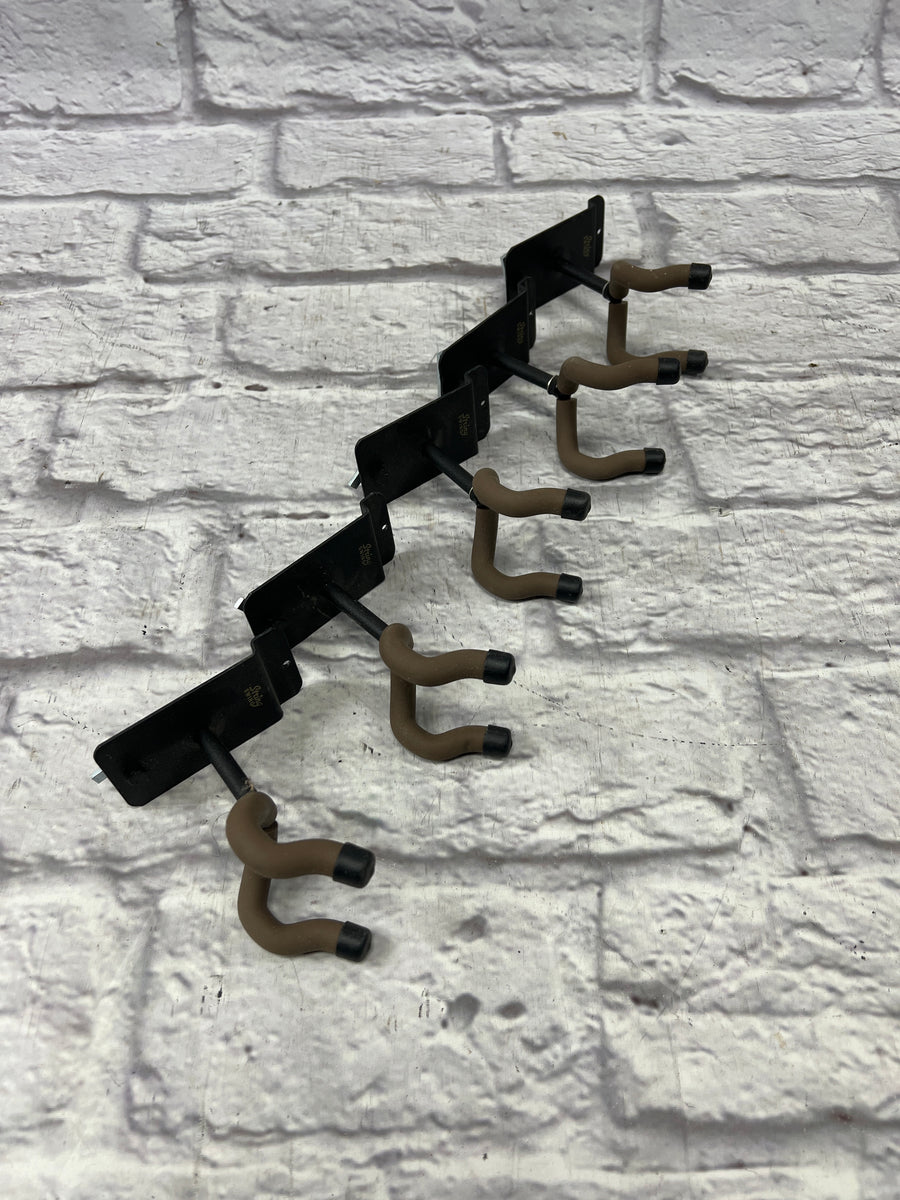 String Swing Front Facing Guitar Slat Wall Hanger - 2 Inch Stem (5 Pack)