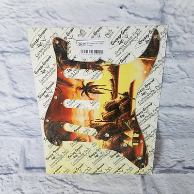 Pickguard for Strat - Psych Swirl w/Pickup Overlays