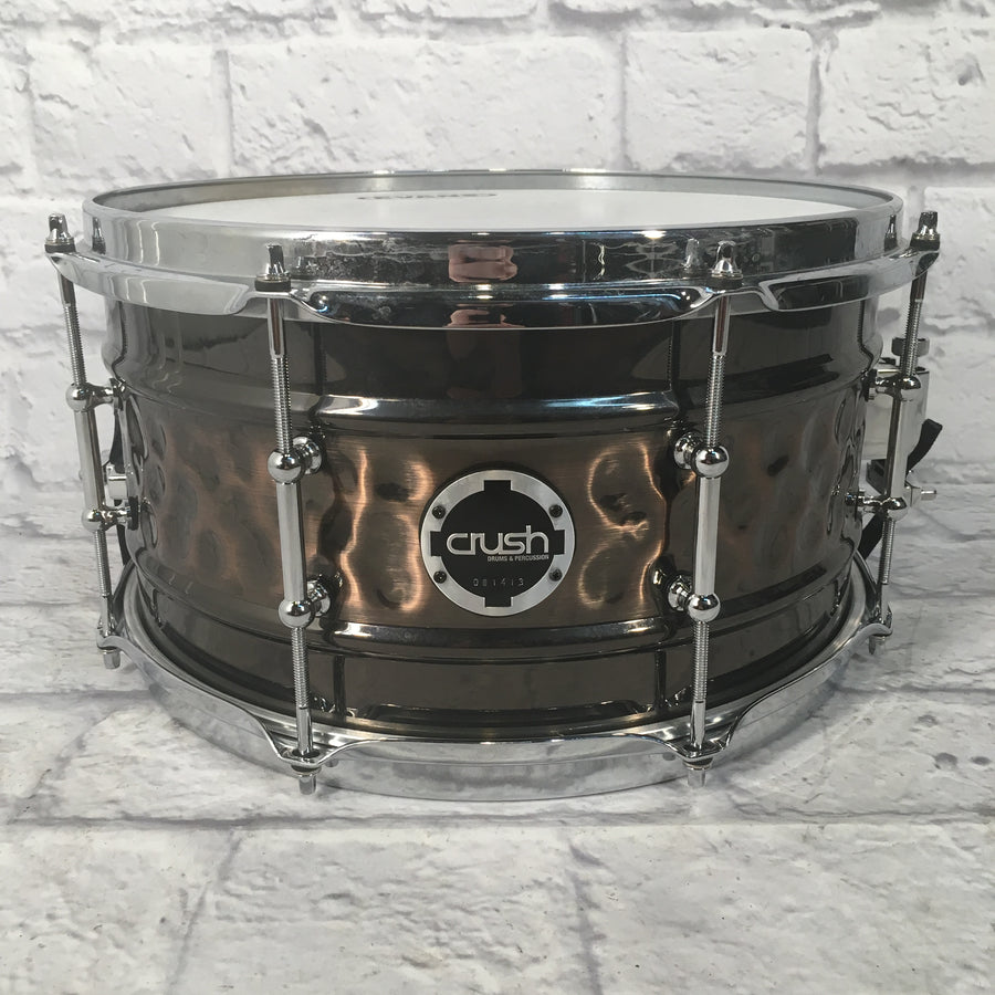 Crush 13x7 Hand Hammered Hybrid Brass/Nickel Snare Drum