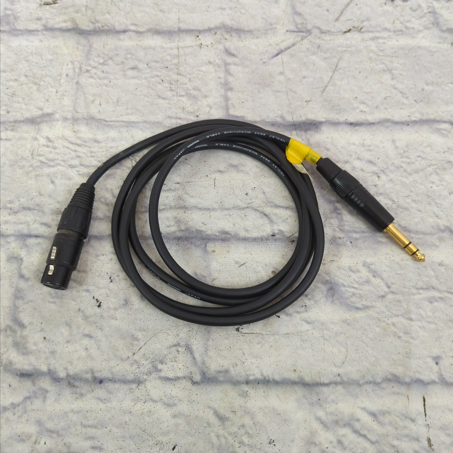 Mogami Gold Neglex 2534 Microphone Cable Stereo TRS 1/4 to XLR Female