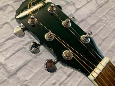 Oscar Schmidt OG10CETB Cutaway Acoustic Electric  Transparent Green