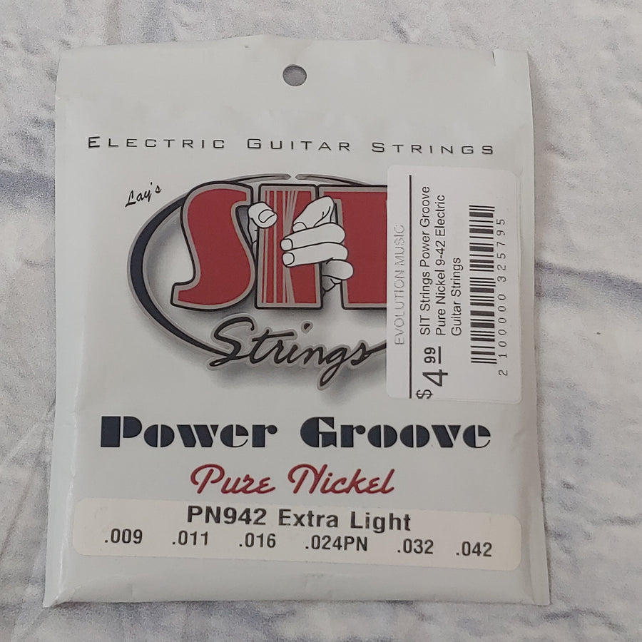 SIT Strings Power Groove Pure Nickel 9-42 Electric Guitar Strings