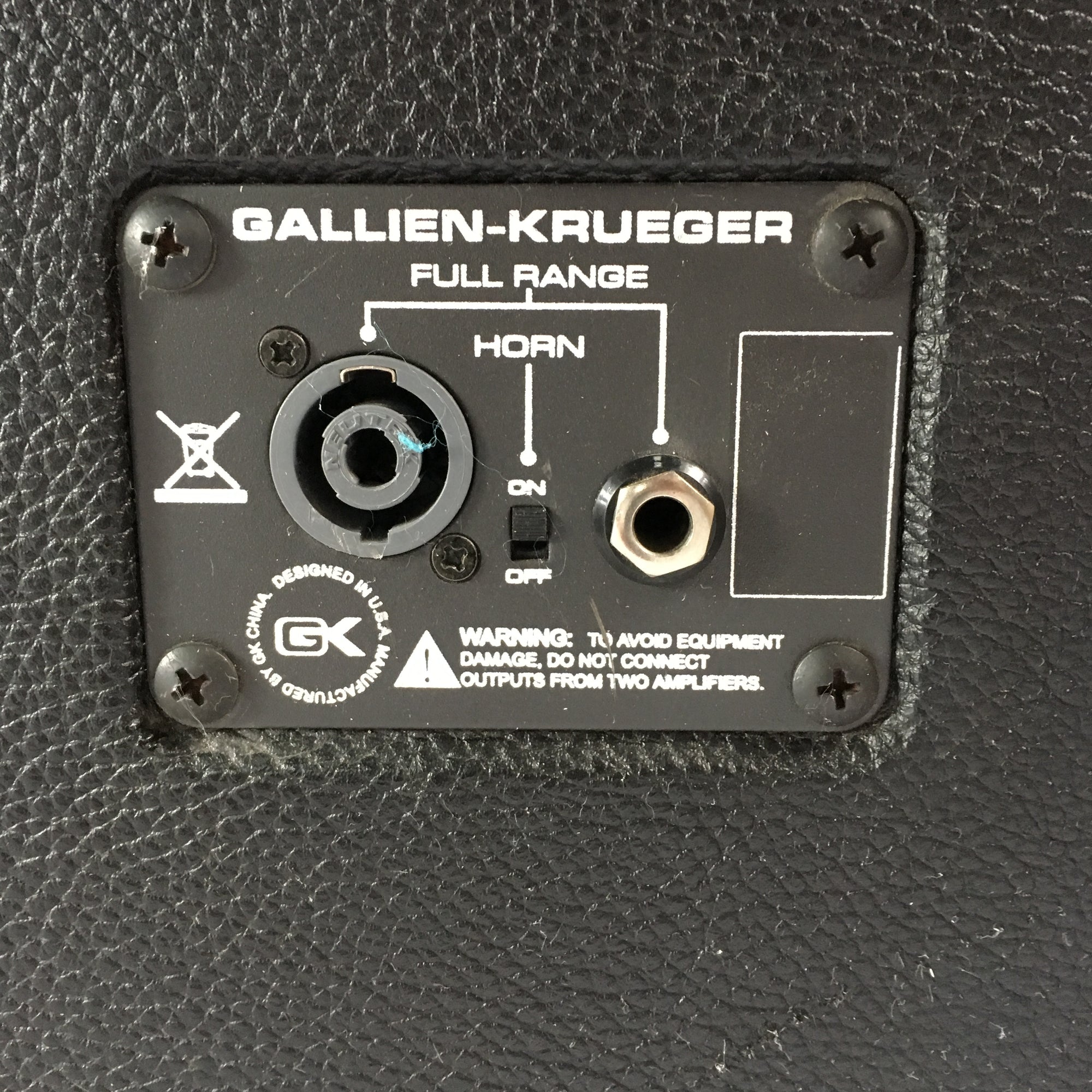 GK 115MBX 1 x 15 CABINET As-Is (speaker blown) - Evolution Music