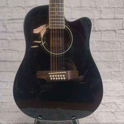 Lawson 12 String Black Acoustic Guitar