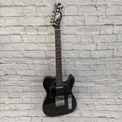 Squier Black and Chrome Standard Telecaster Electric Guitar